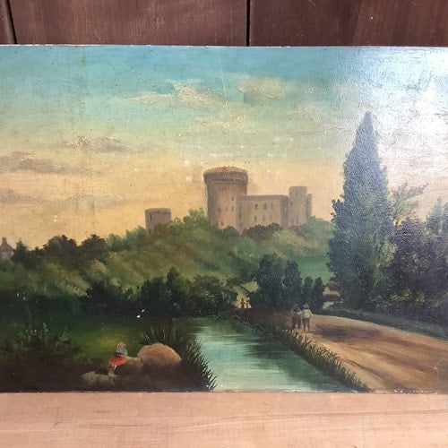 絵画　アンティーク　The Grange in Wyckoff 絵画 アンティーク The Grange in Wyckoff